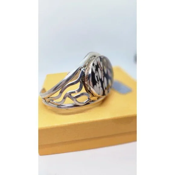 BraceletOval Peanut woodA+ Grade 40cm x 30 cm 925 Silver 42.2 gr Bracelet 20